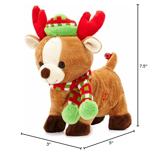 Cuddle Barn - Rock & Roll Rider | Animated Walking Dancing Singing Christmas Holiday Reindeer Sings Sleigh Ride  10 Inches - Image 2